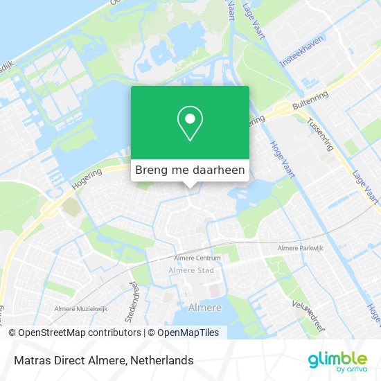 Matras Direct Almere kaart