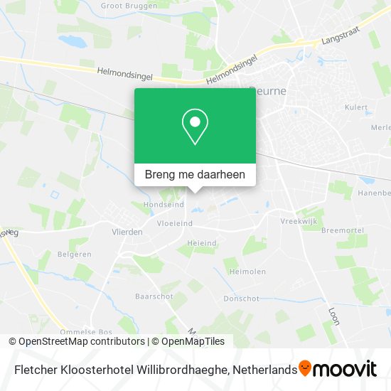 Fletcher Kloosterhotel Willibrordhaeghe kaart