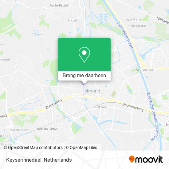Keyserinnedael kaart