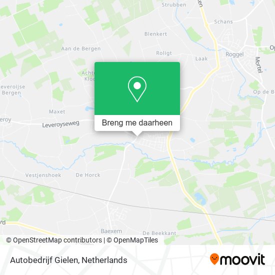 Autobedrijf Gielen kaart