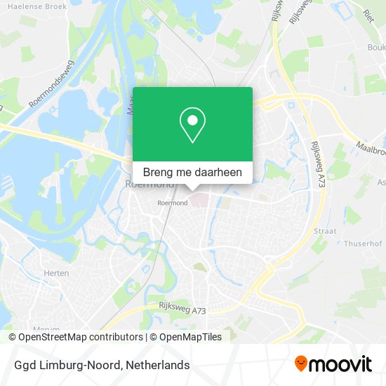 Ggd Limburg-Noord kaart