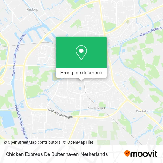 Chicken Express De Buitenhaven kaart