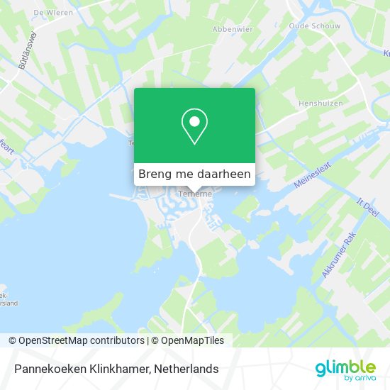 Pannekoeken Klinkhamer kaart