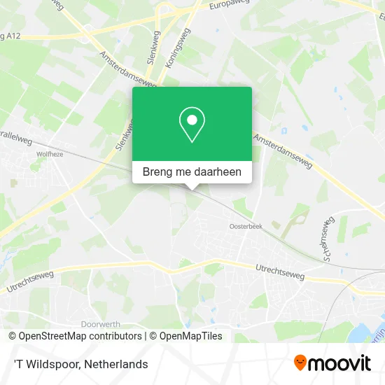 'T Wildspoor kaart