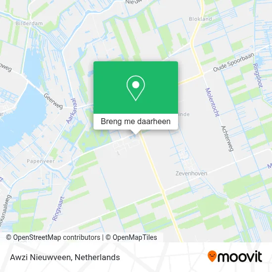 Awzi Nieuwveen kaart