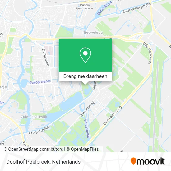 Doolhof Poelbroek kaart