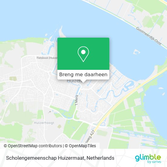 Scholengemeenschap Huizermaat kaart