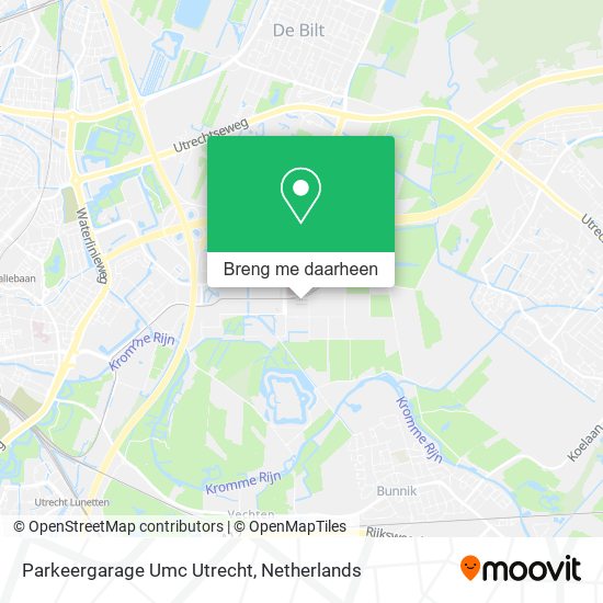 Parkeergarage Umc Utrecht kaart