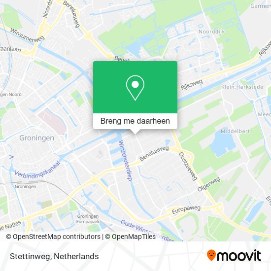 Stettinweg kaart