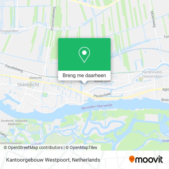 Kantoorgebouw Westpoort kaart