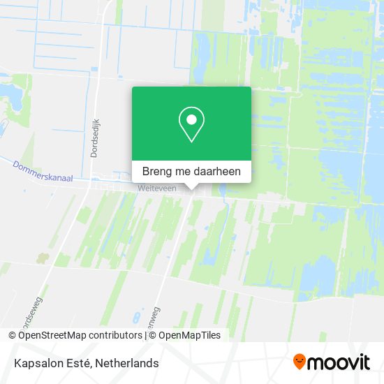 Kapsalon Esté kaart