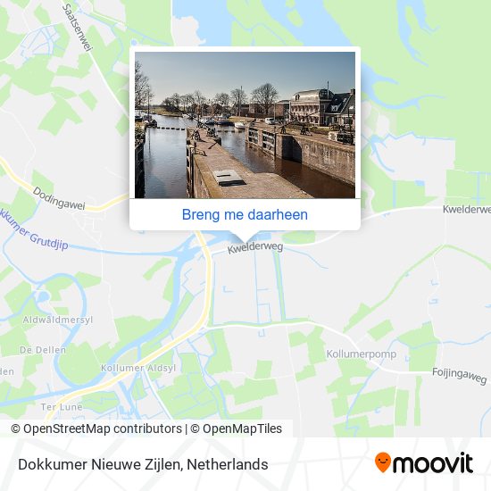 Dokkumer Nieuwe Zijlen kaart