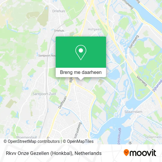 Rkvv Onze Gezellen (Honkbal) kaart