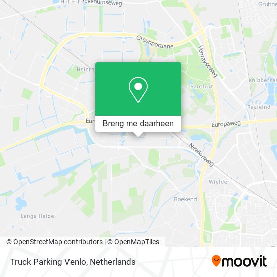 Truck Parking Venlo kaart