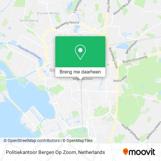 Politiekantoor Bergen Op Zoom kaart