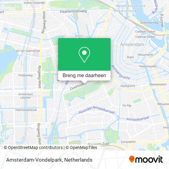 Amsterdam-Vondelpark kaart