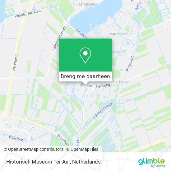 Historisch Museum Ter Aar kaart