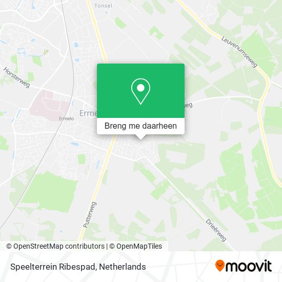 Speelterrein Ribespad kaart