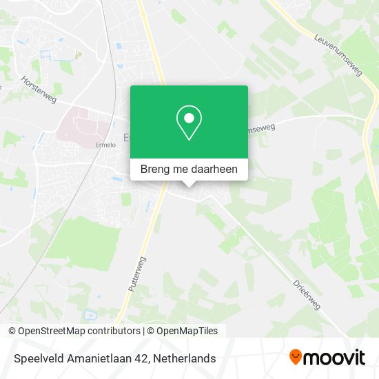 Speelveld Amanietlaan 42 kaart