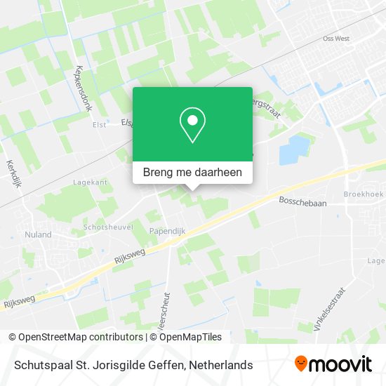 Schutspaal St. Jorisgilde Geffen kaart