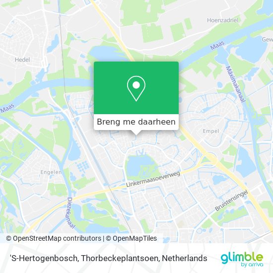 'S-Hertogenbosch, Thorbeckeplantsoen kaart