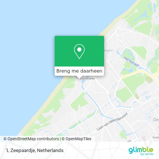 'L Zeepaardje kaart