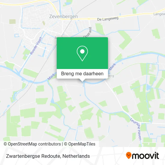 Zwartenbergse Redoute kaart