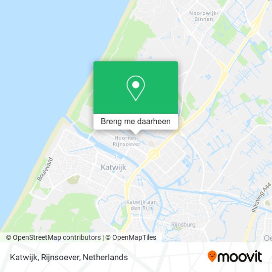 Katwijk, Rijnsoever kaart
