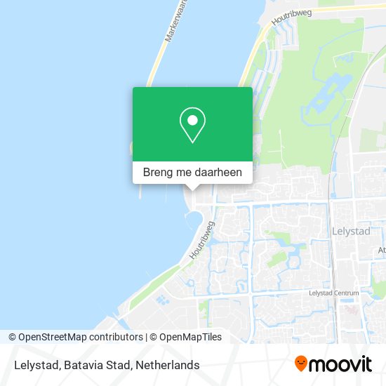 Lelystad, Batavia Stad kaart