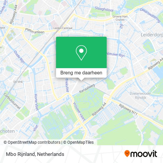 Mbo Rijnland kaart