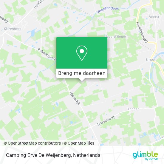 Camping Erve De Weijenberg kaart