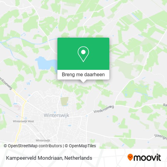 Kampeerveld Mondriaan kaart