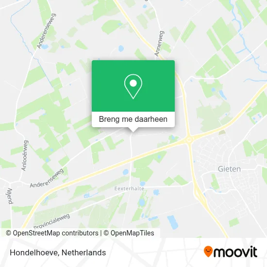 Hondelhoeve kaart