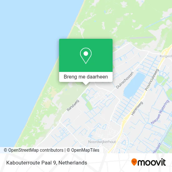 Kabouterroute Paal 9 kaart