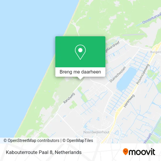 Kabouterroute Paal 8 kaart