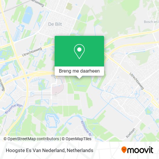 Hoogste Es Van Nederland kaart