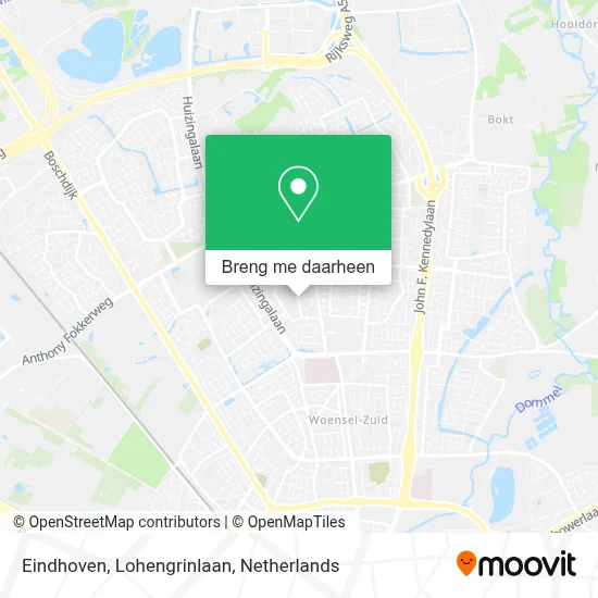 Eindhoven, Lohengrinlaan kaart