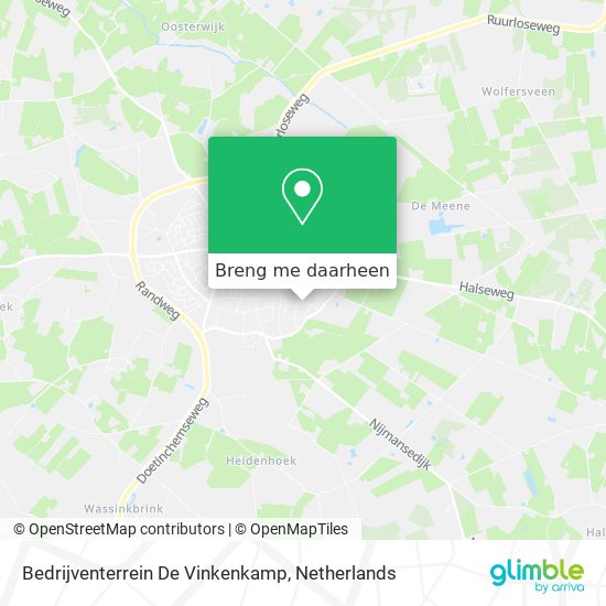 Bedrijventerrein De Vinkenkamp kaart