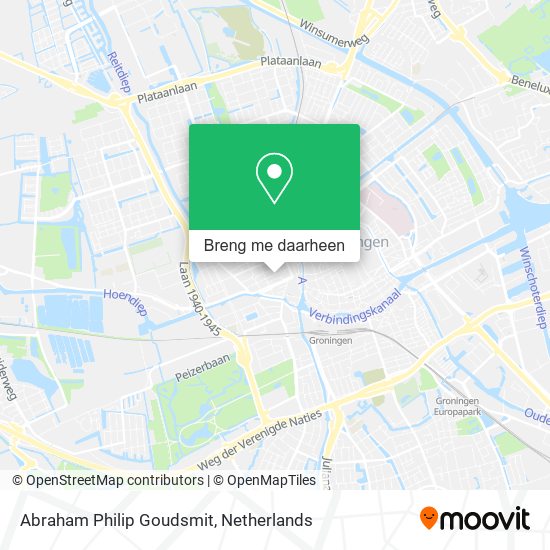 Abraham Philip Goudsmit kaart