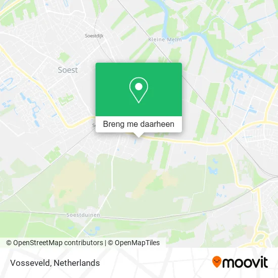 Vosseveld kaart