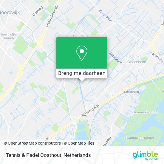 Tennis & Padel Oosthout kaart