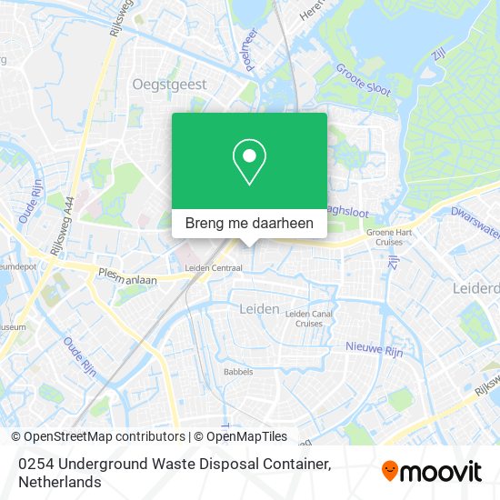 0254 Underground Waste Disposal Container kaart