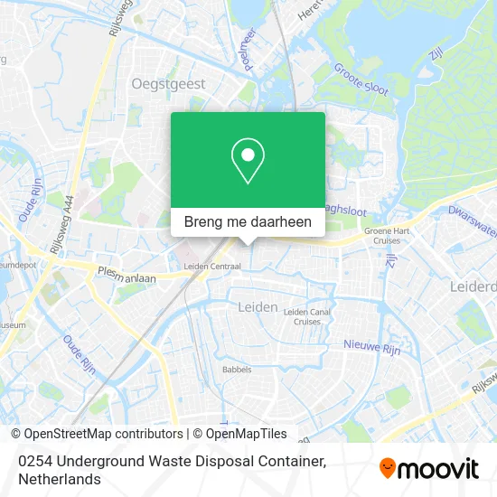 0254 Underground Waste Disposal Container kaart