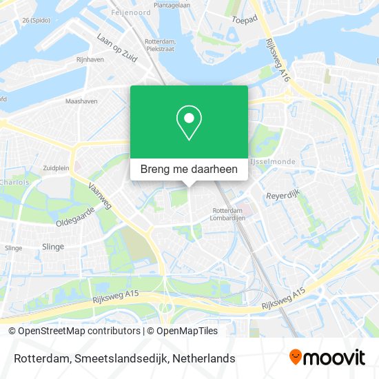 Rotterdam, Smeetslandsedijk kaart