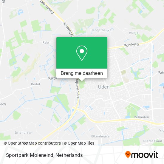 Sportpark Moleneind kaart