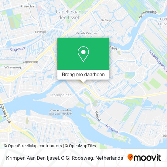 Krimpen Aan Den Ijssel, C.G. Roosweg kaart