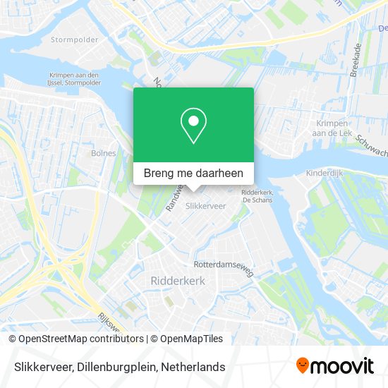 Slikkerveer, Dillenburgplein kaart