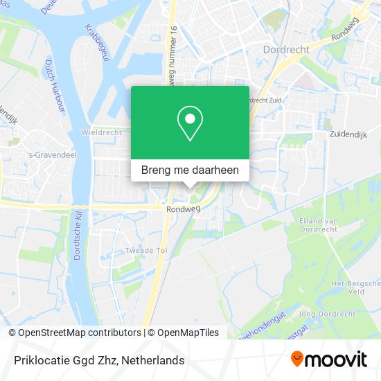 Priklocatie Ggd Zhz kaart