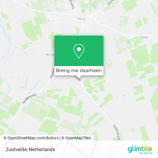 Zuidvelde kaart