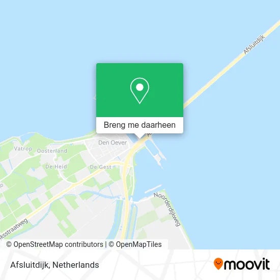 Afsluitdijk kaart